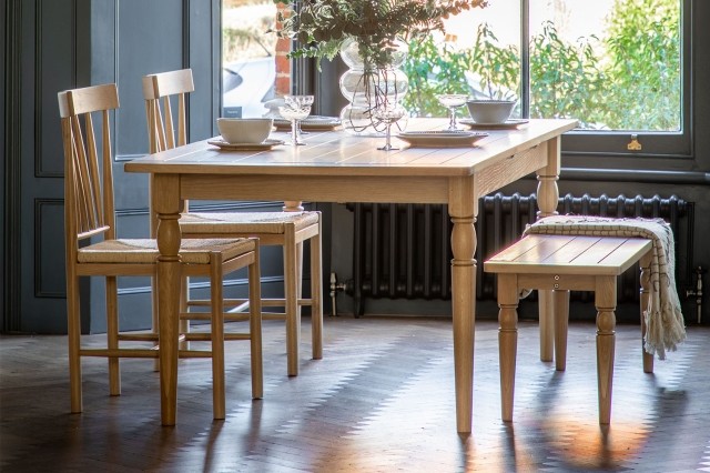 Gallery Direct Eton Oak 180/230cm Ext Dining Table Gallery Direct Eton Oak 180/230cm Ext Dining Table