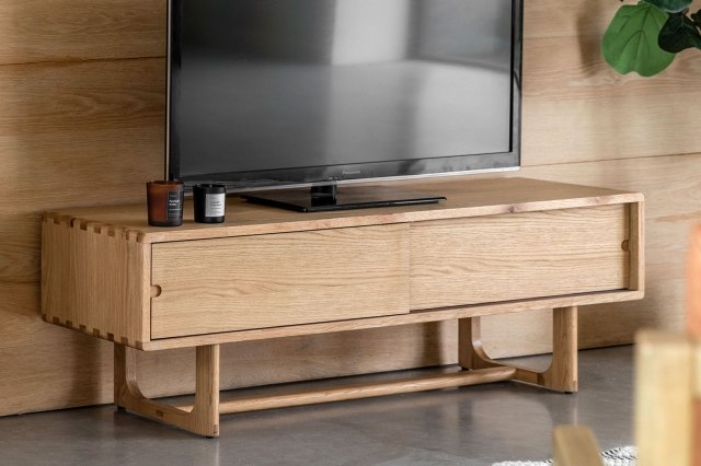 Gallery Direct Craft Natural Oak Media TV Unit Gallery Direct Craft Natural Oak Media TV Unit