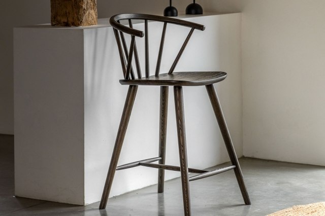 Gallery Direct Craft Smoked Oak Barstool Gallery Direct Craft Smoked Oak Barstool