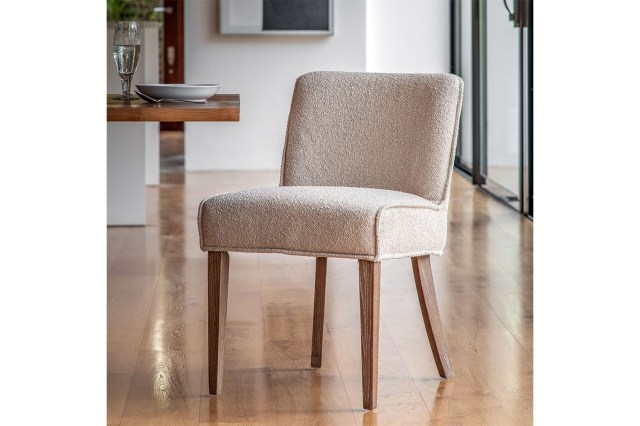 Gallery Direct Set of 2 Tarnby Dining Chairs in Taupe Linen Gallery Direct Set of 2 Tarnby Dining Chairs in Taupe Linen