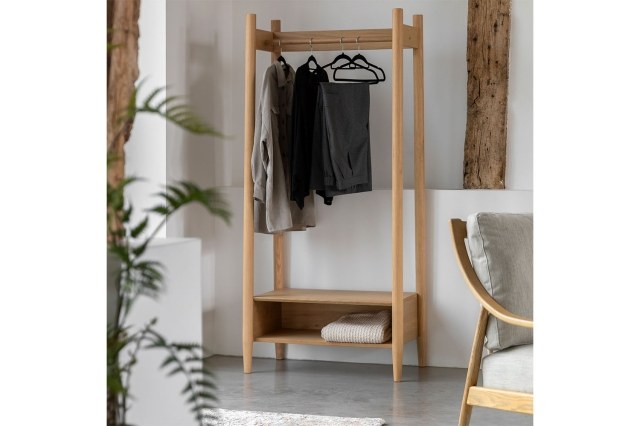 Gallery Direct Hatfield Natural Oak Open Wardrobe Gallery Direct Hatfield Natural Oak Open Wardrobe