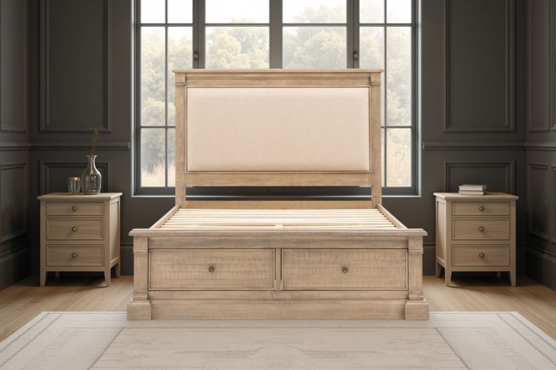 Gallery Direct Vancouver Rustic Bed Frame Gallery Direct Vancouver Rustic Bed Frame