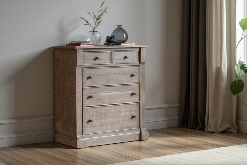 Gallery Direct Vancouver Rustic 5 Drawer Chest of Drawers Gallery Direct Vancouver Rustic 5 Drawer Chest of Drawers