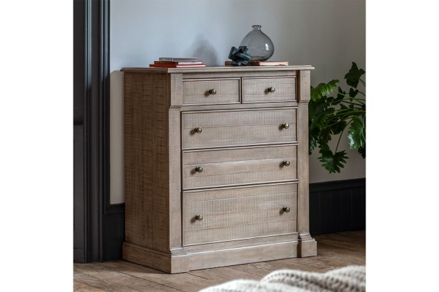 Gallery Direct Vancouver Rustic 5 Drawer Chest of Drawers Gallery Direct Vancouver Rustic 5 Drawer Chest of Drawers