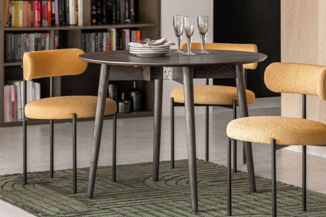 Gallery Direct Hatfield Smoked Oak Folding Dining Table Gallery Direct Hatfield Smoked Oak Folding Dining Table