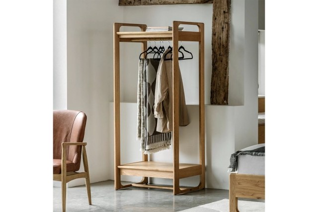 Gallery Direct Craft Natural Oak Open Wardrobe Gallery Direct Craft Natural Oak Open Wardrobe