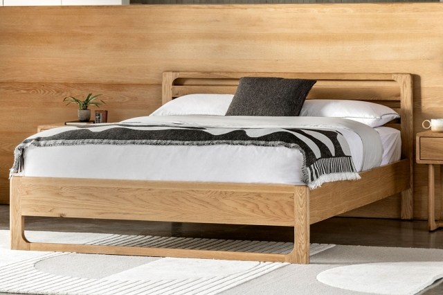 Gallery Direct Craft Natural Oak Bed Frame Gallery Direct Craft Natural Oak Bed Frame