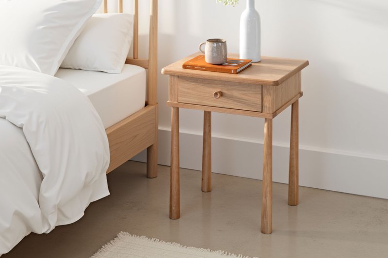 Gallery Direct Wycombe Oak 1 Drawer Bedside Table Gallery Direct Wycombe Oak 1 Drawer Bedside Table