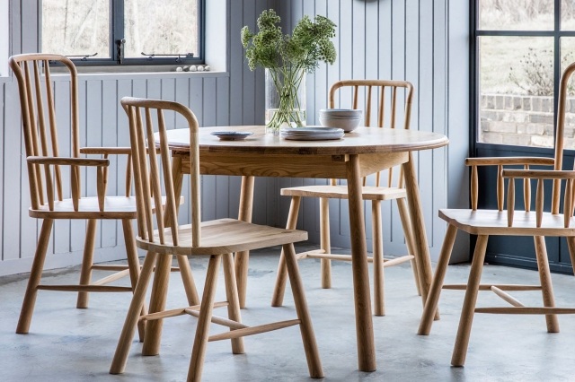 Gallery Direct Wycombe Oak Round Extending Dining Table Gallery Direct Wycombe Oak Round Extending Dining Table