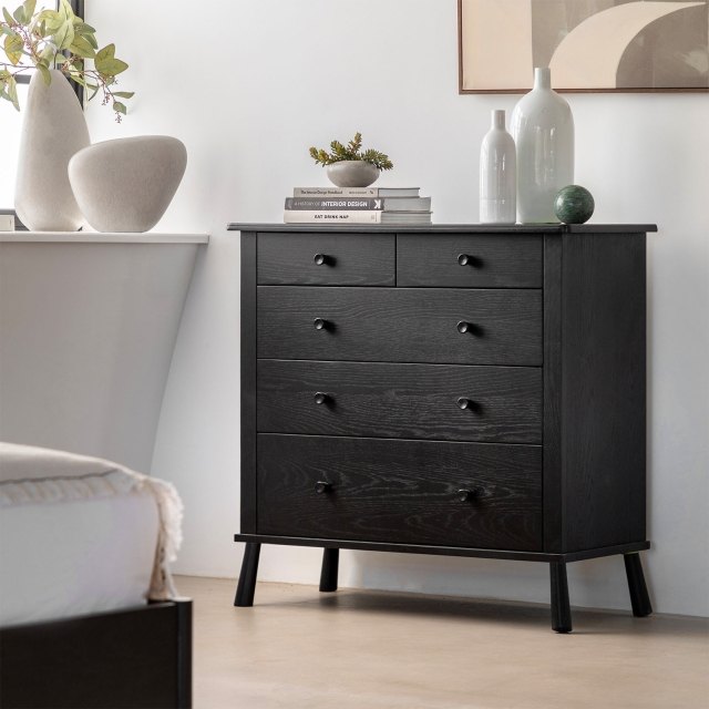 sachin and babi light blue dress 6 Drawer Chest of Drawers Grey Anthracite Radley Bedroom Dresser RAD103 by  Julian Bowen