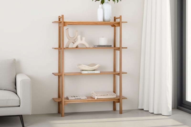 Gallery Direct Wycombe Oak Open Display Bookcase Gallery Direct Wycombe Oak Open Display Bookcase