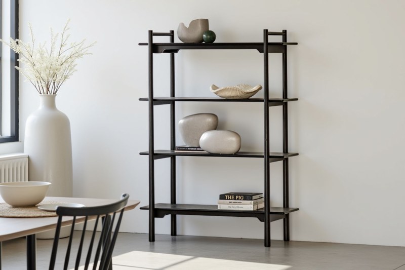 Gallery Direct Wycombe Black Oak Open Display Bookcase Gallery Direct Wycombe Black Oak Open Display Bookcase