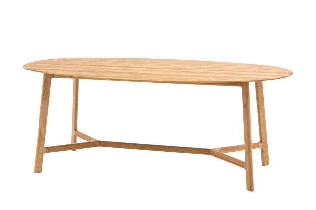 Gallery Direct Madrid Oval Dining Table in Oak Gallery Direct Madrid Oval Dining Table in Oak