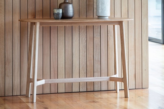Gallery Direct Madrid Console Table in Oak Gallery Direct Madrid Console Table in Oak