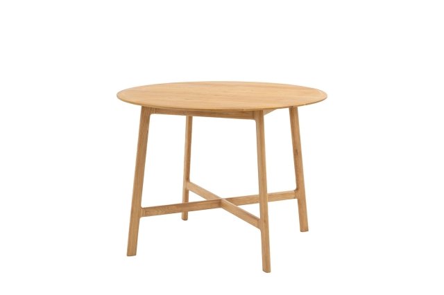 Gallery Direct Madrid Round Dining Table in Oak Gallery Direct Madrid Round Dining Table in Oak