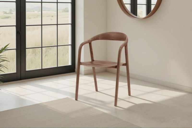 Gallery Direct Madrid Wooden Dining Chair in Walnut (Pair) Gallery Direct Madrid Wooden Dining Chair in Walnut (Pair)