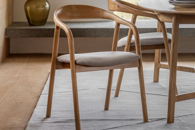 Gallery Direct Madrid Upholstered Dining Chair in Oak (Pair) Gallery Direct Madrid Upholstered Dining Chair in Oak (Pair)