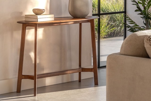 Gallery Direct Madrid Console Table in Walnut Gallery Direct Madrid Console Table in Walnut