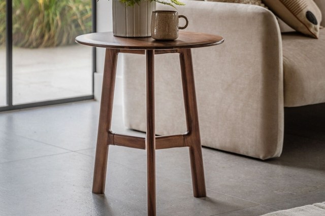 Gallery Direct Madrid Side Table in Walnut Gallery Direct Madrid Side Table in Walnut