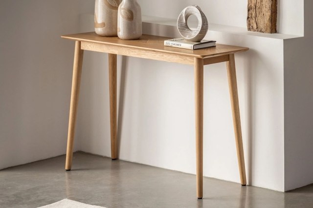 Gallery Direct Milano Oak Console Table Gallery Direct Milano Oak Console Table