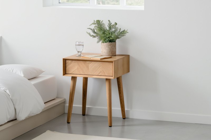 Gallery Direct Milano Oak 1 Drawer Side Table Gallery Direct Milano Oak 1 Drawer Side Table