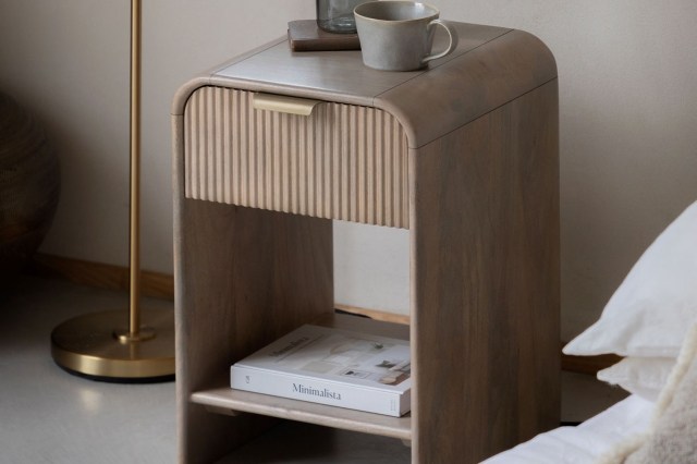 Gallery Direct Colonna Mango Wood Small Bedside Table Gallery Direct Colonna Mango Wood Small Bedside Table