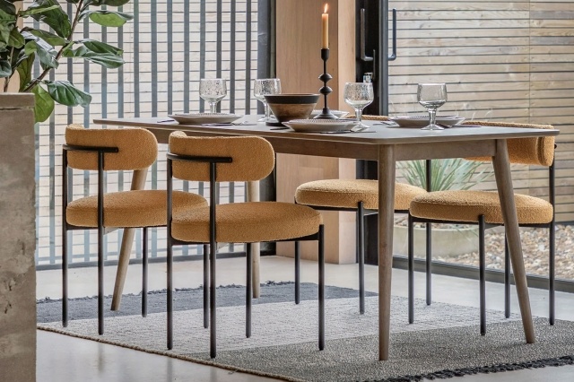 Gallery Direct Panelled Smoked Oak Dining Table Gallery Direct Panelled Smoked Oak Dining Table