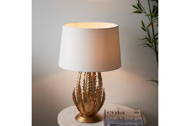Gallery Direct Delphine 1 Table Lamp Gold Leaf Gallery Direct Delphine 1 Table Lamp Gold Leaf