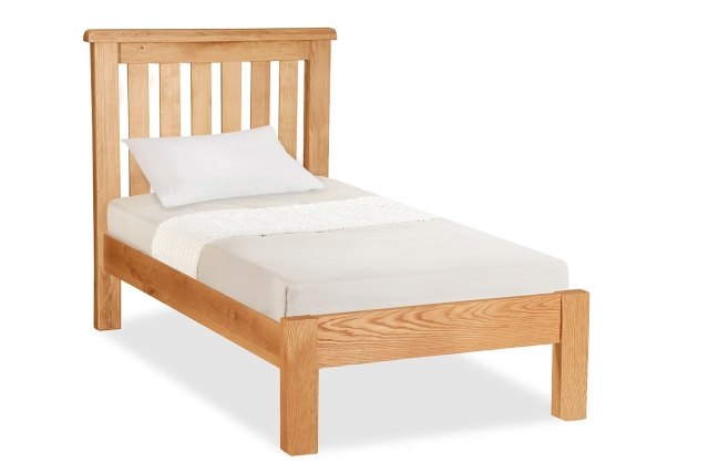 Salisbury Waxed Premium Oak Single 3'0 Low Bed Frame Salisbury Waxed Premium Oak Single 3'0 Low Bed Frame