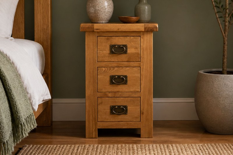 Salisbury Waxed Premium Oak Bedside Table Salisbury Waxed Premium Oak Bedside Table