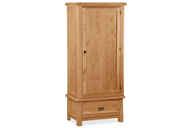 Salisbury Waxed Premium Oak Single Wardrobe Salisbury Waxed Premium Oak Single Wardrobe