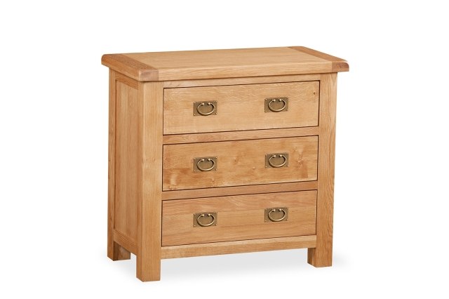 Salisbury Waxed Premium Oak 3 Drawer Chest Of Drawers Salisbury Waxed Premium Oak 3 Drawer Chest Of Drawers