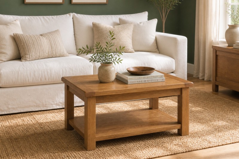 Salisbury Waxed Premium Oak Coffee Table Salisbury Waxed Premium Oak Coffee Table