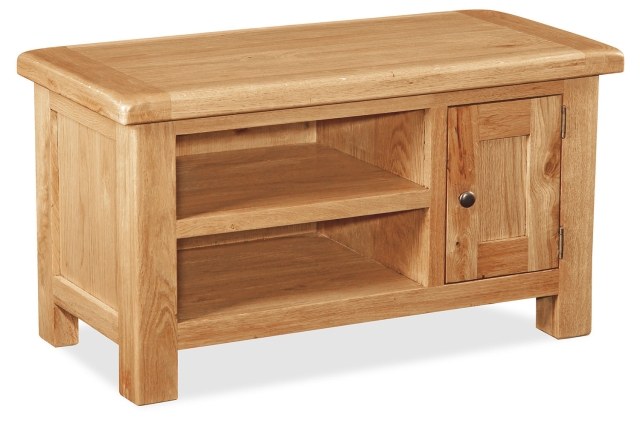 Salisbury Waxed Premium Oak Small Media Stand Salisbury Waxed Premium Oak Small Media Stand