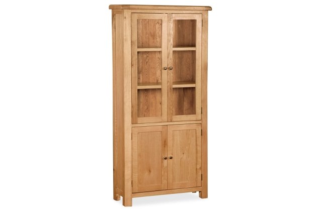 Salisbury Waxed Premium Oak Display Cabinet Salisbury Waxed Premium Oak Display Cabinet