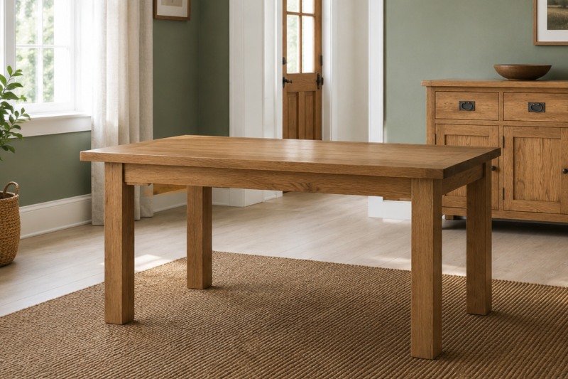 Salisbury Waxed Premium Oak Dining Table 1500Mm Salisbury Waxed Premium Oak Dining Table 1500Mm
