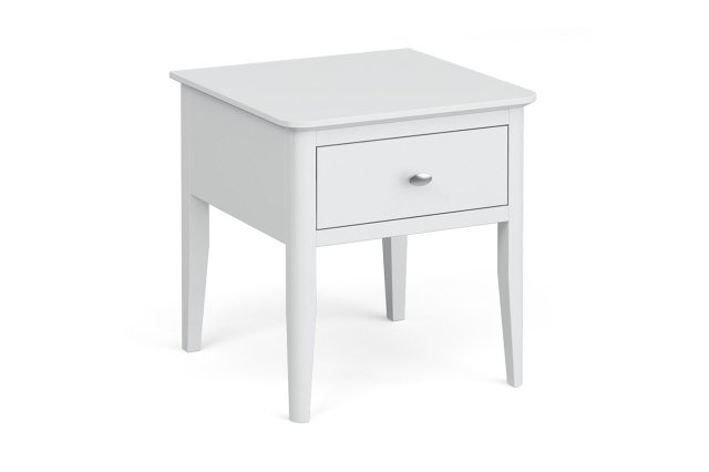 Hampstead Painted White Lamp Table Self Assembly Hampstead Painted White Lamp Table Self Assembly