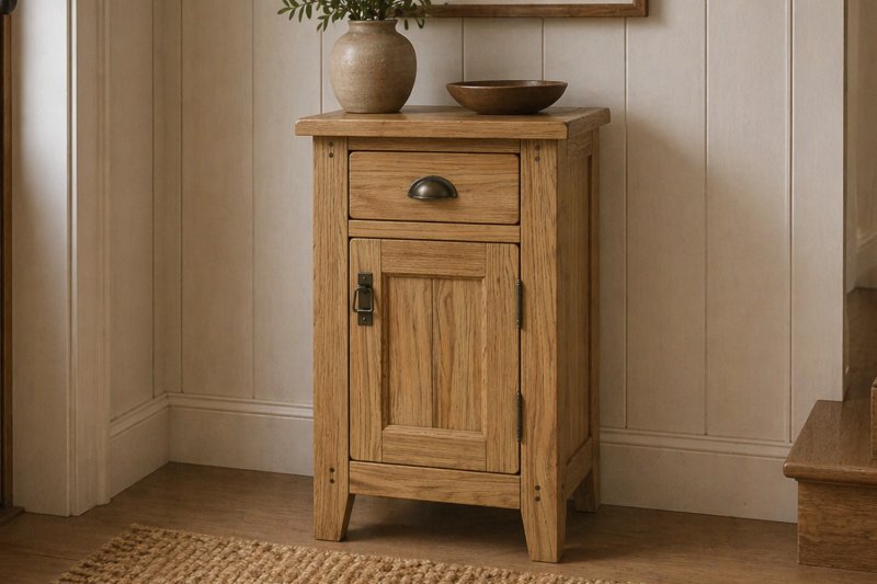 Burford Country Oak Telephone Cupboard Burford Country Oak Telephone Cupboard