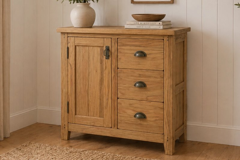 Burford Country Oak Mini Sideboard Burford Country Oak Mini Sideboard