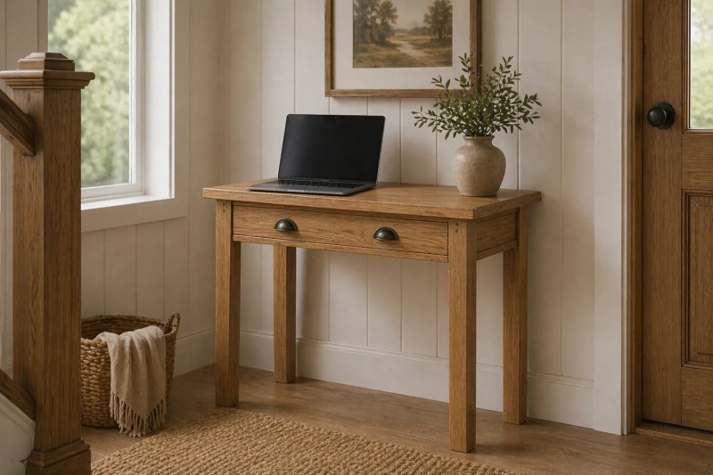 Burford Country Oak Laptop Desk Burford Country Oak Laptop Desk