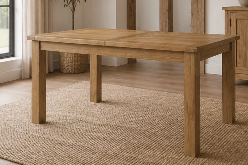 Burford Country Oak Small Butterfly 150-200cm Extending Dining Table Burford Country Oak Small Butterfly 150-200cm Extending Dining Table