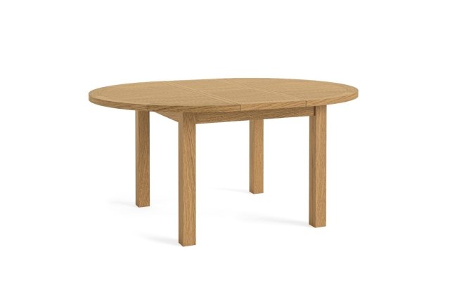 Burford Country Oak Round 120-160cm Extending Dining Table Burford Country Oak Round 120-160cm Extending Dining Table