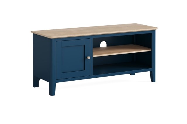 Marlow Oak Painted Navy Blue 110cm TV Unit Marlow Oak Painted Navy Blue 110cm TV Unit