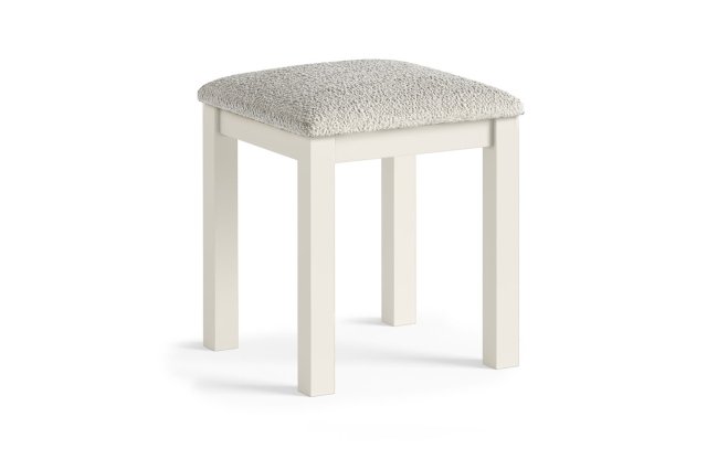 Modern Country Painted Oak Coconut White Dressing Table Stool Modern Country Painted Oak Coconut White Dressing Table Stool