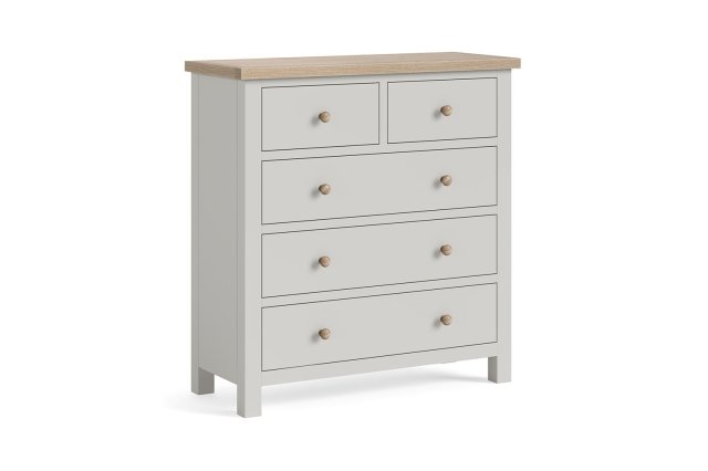 Modern Country Painted Oak Stone Grey 2 Over 3 Chest of Drawers Modern Country Painted Oak Stone Grey 2 Over 3 Chest of Drawers