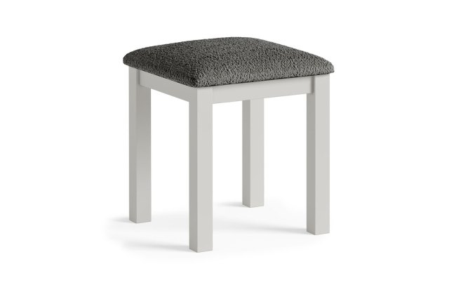 Modern Country Painted Oak Stone Grey Dressing Table Stool Modern Country Painted Oak Stone Grey Dressing Table Stool