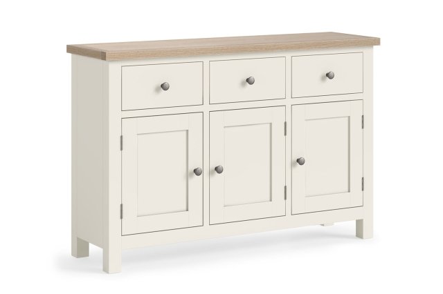 Modern Country Painted Oak Coconut White Large Sideboard Modern Country Painted Oak Coconut White Large Sideboard