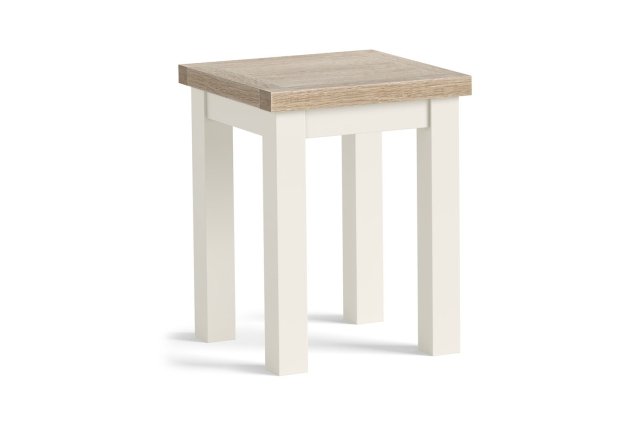 Modern Country Painted Oak Coconut White Lamp Table Modern Country Painted Oak Coconut White Lamp Table