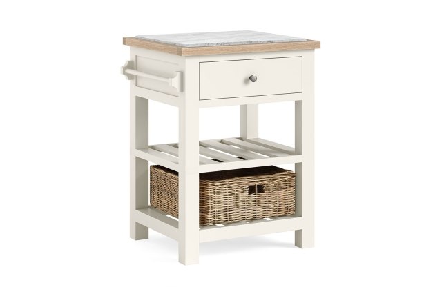 Modern Country Painted Oak Coconut White Small Kitchen Island Unit Modern Country Painted Oak Coconut White Small Kitchen Island Unit