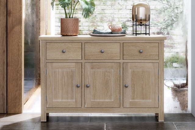 Modern Country Oak Large Sideboard Modern Country Oak Large Sideboard